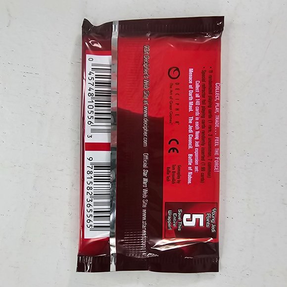 Star Wars Young Jedi Collectible Trading Card Game Pack Sealed - Picture 3 of 5